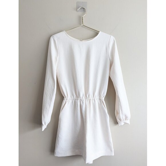 Aritzia White Long Sleeve Romper - Picture 6 of 12